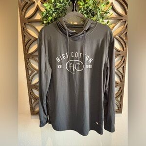 Gun metal Gray Burlebo performance Hoodie size M unisex